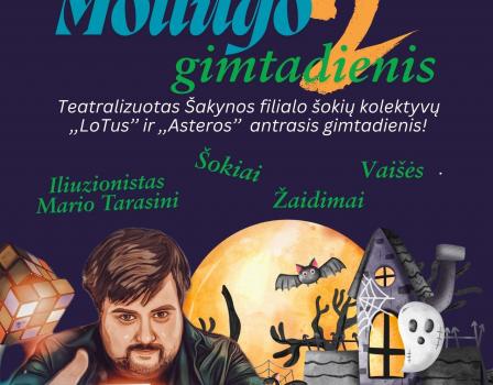 Teatralizuotas vakaras vaikams „Moliūgo gimtadienis“ Šakynoje