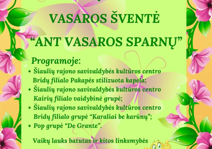 Vasaros šventė   “Ant vasaros sparnų”