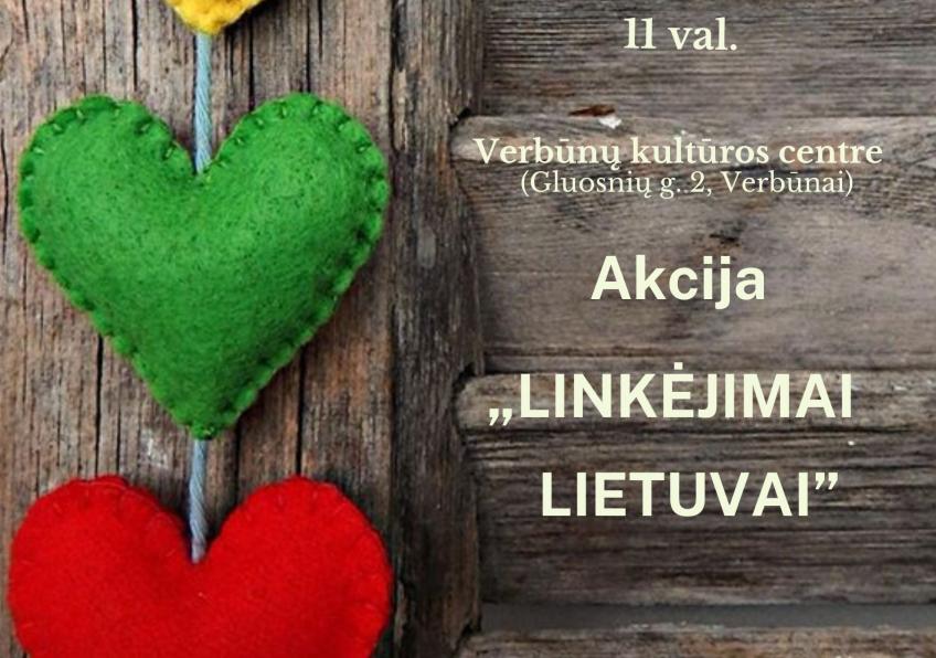 Akcija „Linkėjimai Lietuvai” Verbūnuose