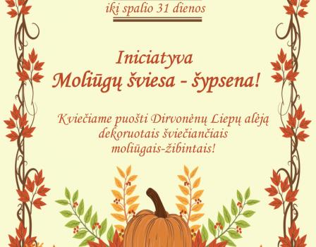 Iniciatyva „Moliūgų šviesa-šypsena"