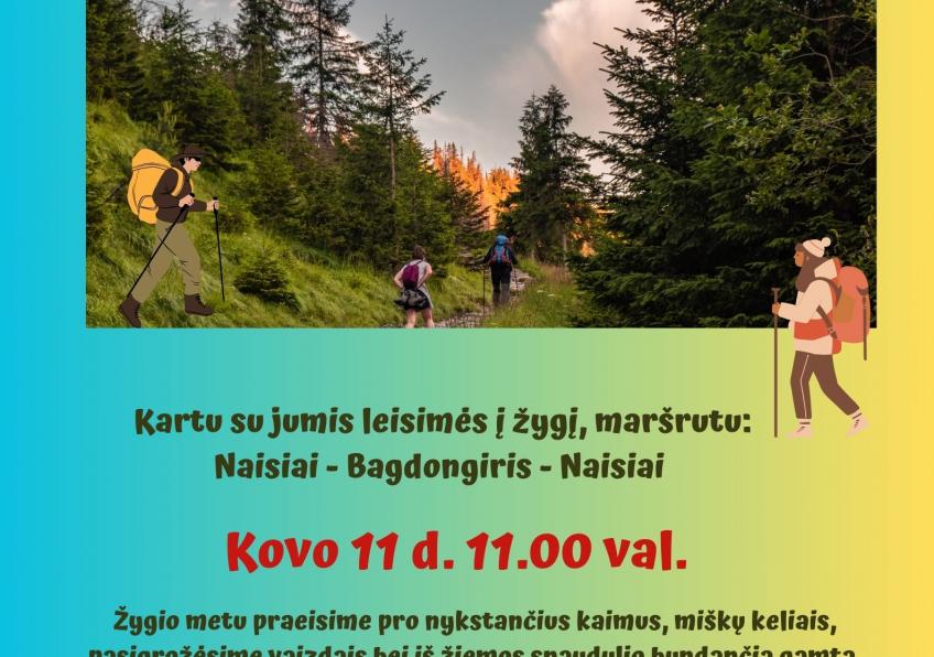 Pažintinis 11 kilometrų pėsčiųjų žygis