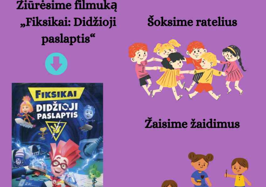 Kino popietė vaikams Naisiuose