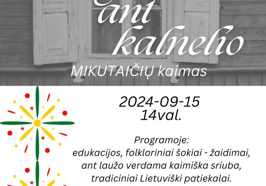 Baltos langinės ant kalnelio Mikutaičiuose